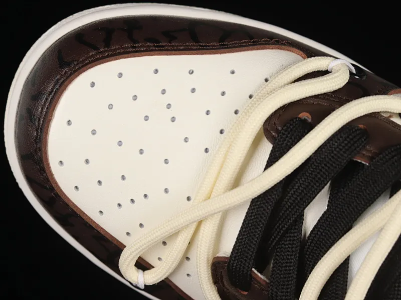 All Categories Nk SB Dunk Series Nk SB Dunk Low Low-top Sneakers Nk Dunk Low "Coconut Milk" Mocha Brown Customized version of deconstructed strap casual sneakers DJ6188-100